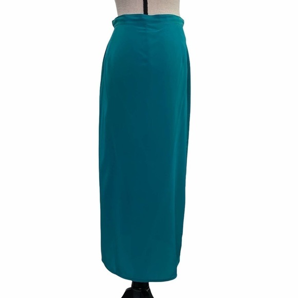 ROLLING Hills in Pacifica Teal Pencil Maxi Skirt - Picture 3 of 12